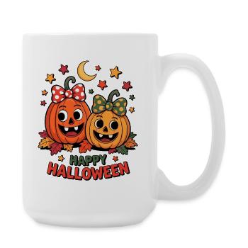 Cuddly pumpkin friends Halloween - Large Mug 440 ml - white - Right