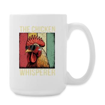 The Chicken Whisperer Retro Tea - Large Mug 440 ml - white - Right