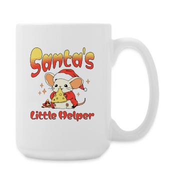 Weihnachtsmann Outfit perfekte Geschenkidee - Große Tasse 440 ml - Weiß - Rechts