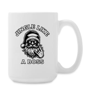 Design Joyeux Noël avec motif Père Noël - Grande tasse 440 ml - blanc - Droite
