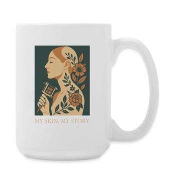 Tattoo Skin Story Story - Large Mug 440 ml - white - Right