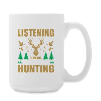 Hunter Gifts Hunting Hunting Hunter Exam - Large Mug 440 ml - white - Right