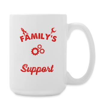 Unpaid Tech Support Family's Go-To Geek - Large Mug 440 ml - white - Right