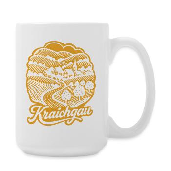 Kraichgau Retro Design mit Schriftzug - Große Tasse 440 ml - Weiß - Rechts