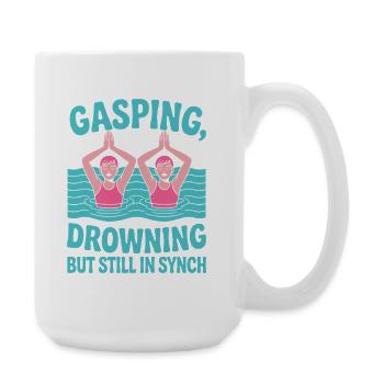 Natation synchronisée Natation artistique Sports nautiques - Grande tasse 440 ml - blanc - Droite