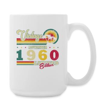 Birthday november 1960 - Large Mug 440 ml - white - Right