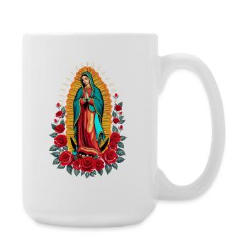 Chapelet Guadalupe Mary - Grande tasse 440 ml - blanc - Droite