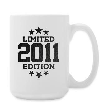 LIMITED EDITION 2011 15. GEBURTSTAG - Große Tasse 440 ml - Weiß - Rechts