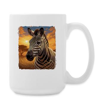 Zebras Zebra - Large Mug 440 ml - white - Right