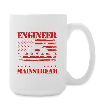 Combat Engineer Blowing Things Up Joke - Large Mug 440 ml - white - Right