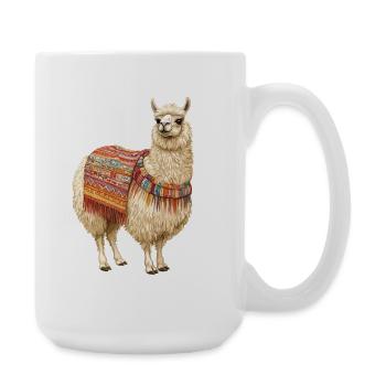lama - Grande tasse 440 ml - blanc - Droite