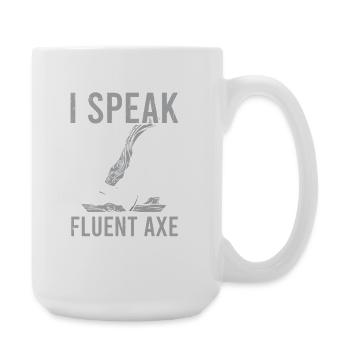 Viking Mythology Valhalla Warrior Axe Sayings - Large Mug 440 ml - white - Right