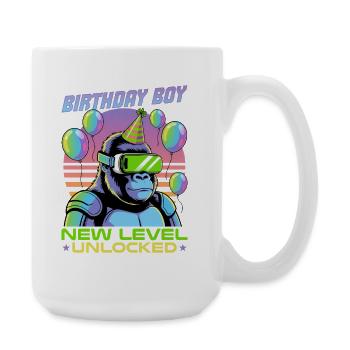 Anniversaire Gamer VR - Grande tasse 440 ml - blanc - Droite