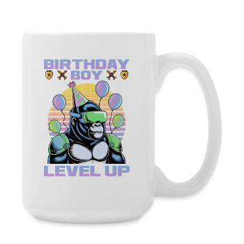 Anniversaire Gamer VR - Grande tasse 440 ml - blanc - Droite