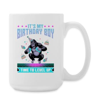 Anniversaire Gamer VR - Grande tasse 440 ml - blanc - Droite