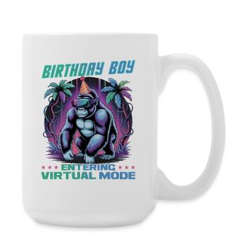 Anniversaire Gamer VR - Grande tasse 440 ml - blanc - Droite
