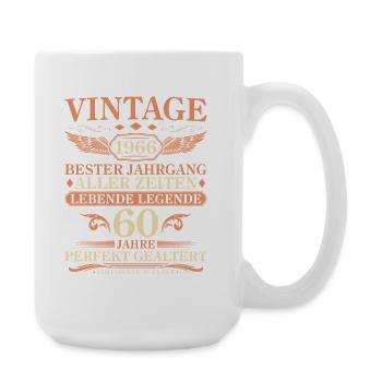 Millésime 1966 Vintage Born - 60ème anniversaire - Grande tasse 440 ml - blanc - Droite