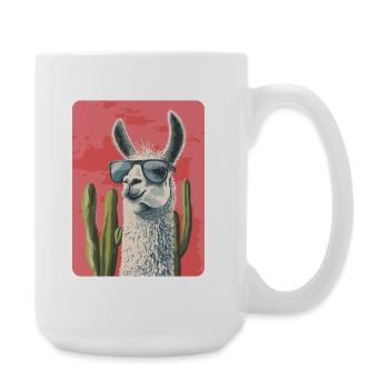 Lama - Große Tasse 440 ml - Weiß - Rechts
