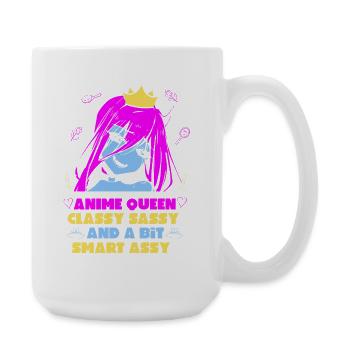 Anime Queen Manga Otaku Kawaii Japan Cosplay Comic - Große Tasse 440 ml - Weiß - Rechts
