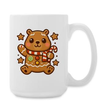 Capybara en pain d’épice sucré – Kawaii Christmas Design - Grande tasse 440 ml - blanc - Droite