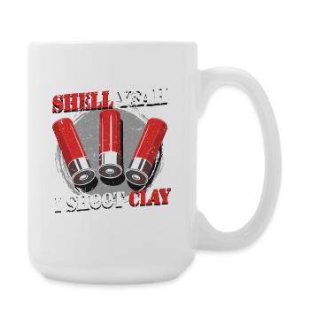 Tontaubenschießen Shell Yeah I Shoot Clay - Grande tasse 440 ml - blanc - Droite