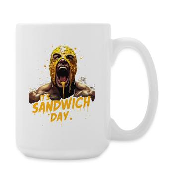 Masque Puissant Sandwich Jour - Grande tasse 440 ml - blanc - Droite
