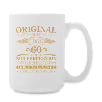 Original 1966 Jahrgang 60. Geburtstag Geschenk - Große Tasse 440 ml - Weiß - Rechts