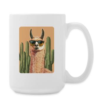 Lama - Große Tasse 440 ml - Weiß - Rechts