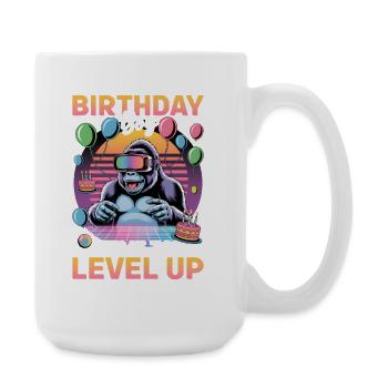 Anniversaire Gamer VR - Grande tasse 440 ml - blanc - Droite
