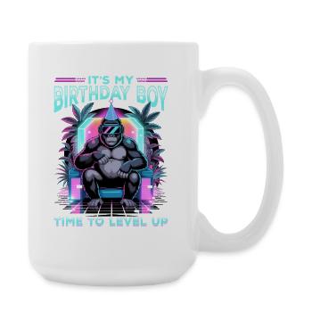 Anniversaire Gamer VR - Grande tasse 440 ml - blanc - Droite