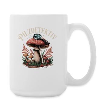 Mushroom Picking Mushrooms Picking Mushroom Hunters Forest - Large Mug 440 ml - white - Right