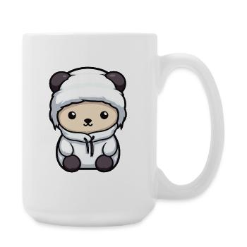 Polar Bear Winter Polar Bear Baby Comic - Large Mug 440 ml - white - Right