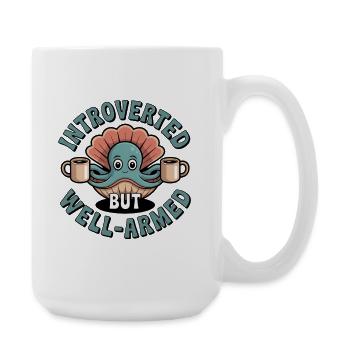 Humour animalier drôle – calmar - Grande tasse 440 ml - blanc - Droite