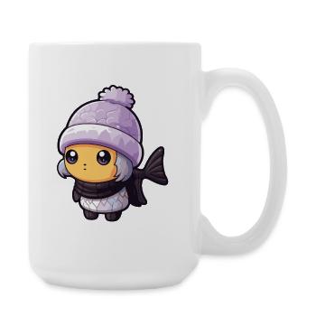 Fish Winter Animal Anime - Large Mug 440 ml - white - Right