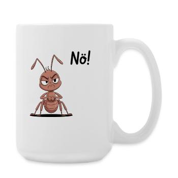 Funny Ant Says No - Large Mug 440 ml - white - Right