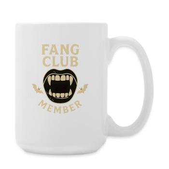 Membre du Fang Club, Drôle d’Halloween - Grande tasse 440 ml - blanc - Droite