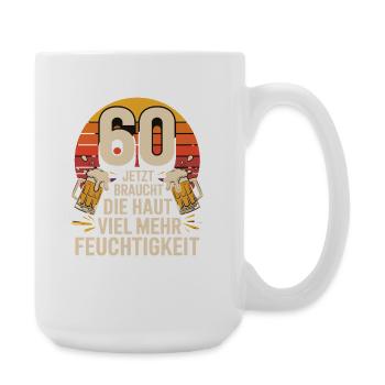60 Now the skin needs much more moisture - Large Mug 440 ml - white - Right
