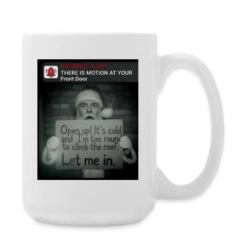 Noël amusant avec le Père Noël - Grande tasse 440 ml - blanc - Droite