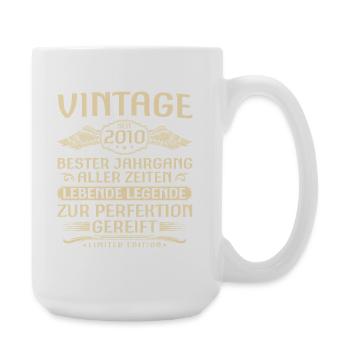 Vintage since 2010 Vintage - 16th Birthday - Large Mug 440 ml - white - Right