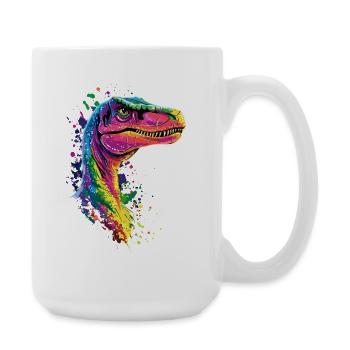 Raptor Vélociraptor Dinosaure Dino Raptors - Grande tasse 440 ml - blanc - Droite