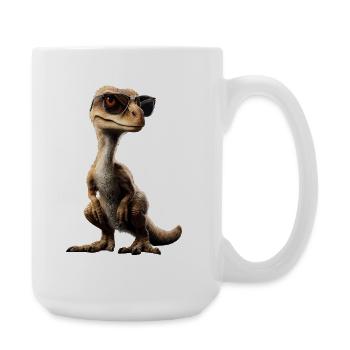 Raptor Vélociraptor Dinosaure Dino Raptors - Grande tasse 440 ml - blanc - Droite