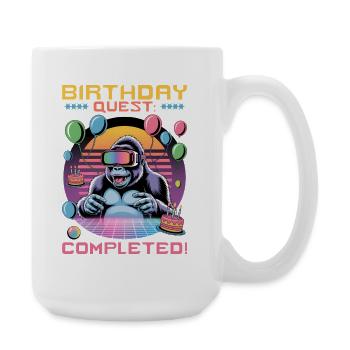 Anniversaire Gamer VR - Grande tasse 440 ml - blanc - Droite