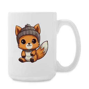 Squirrel Winter Animal Baby Comic - Large Mug 440 ml - white - Right
