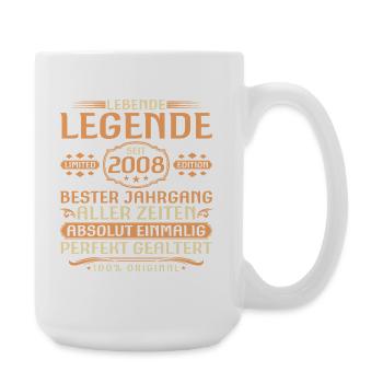 18ème Anniversaire - Légende depuis 2008 Millésime - Grande tasse 440 ml - blanc - Droite