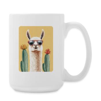 Lama - Große Tasse 440 ml - Weiß - Rechts