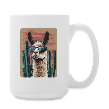Lama - Große Tasse 440 ml - Weiß - Rechts