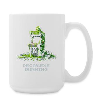 Verfall.exe läuft | Retro Arcade Dystopie  - Große Tasse 440 ml - Weiß - Rechts