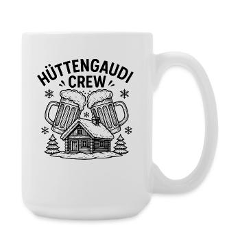 Hüttengaudi Crew - Große Tasse 440 ml - Weiß - Rechts