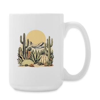 Boho Nature Cacti - Large Mug 440 ml - white - Right