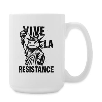 T-shirt Vive La Resistance Silhouette - Grande tasse 440 ml - blanc - Droite